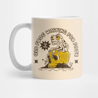 Old frog waiting for fate Mug